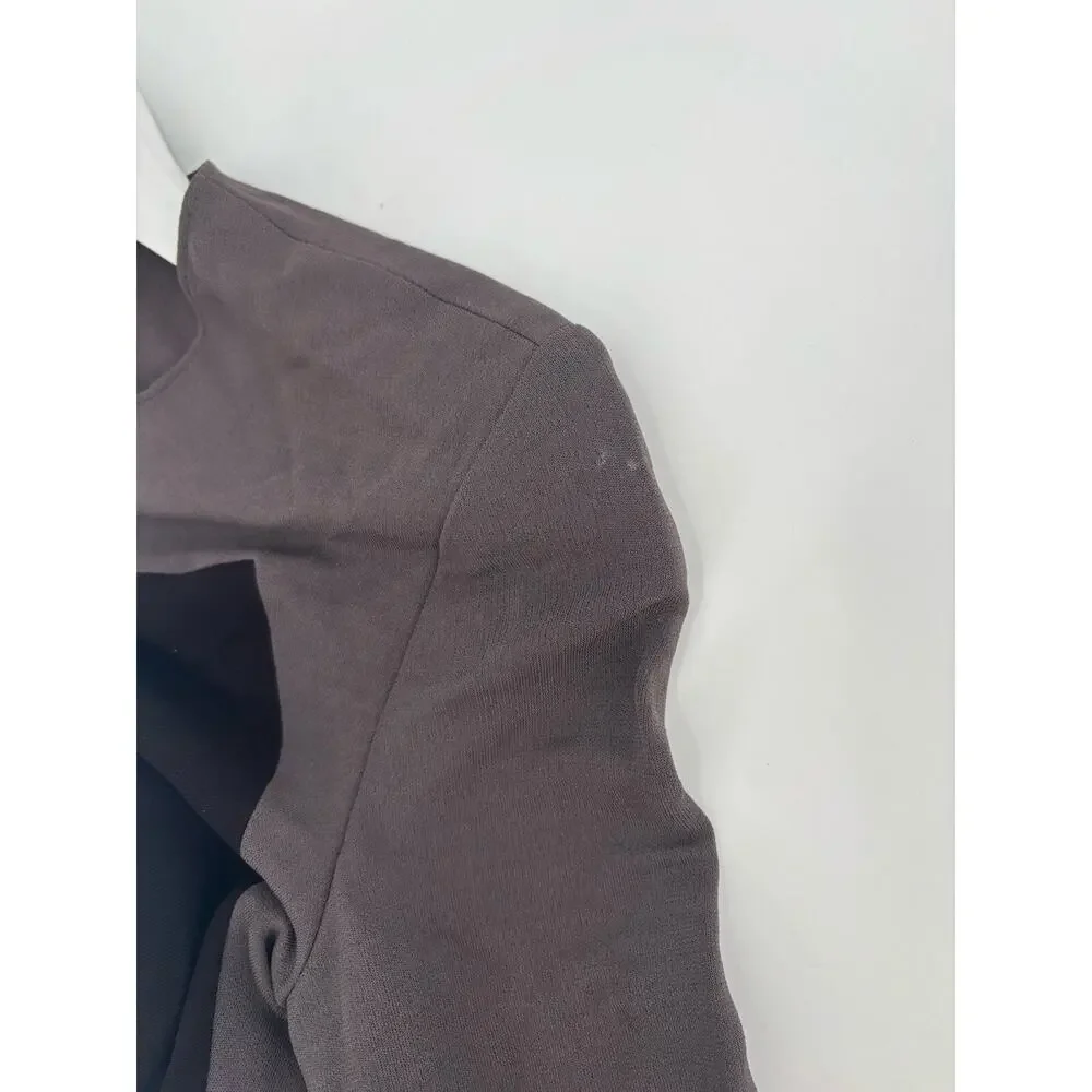 Calvin Klein Collection Bergdorf Goodman Fall 1996 Womens 6 Black Taupe 1990s